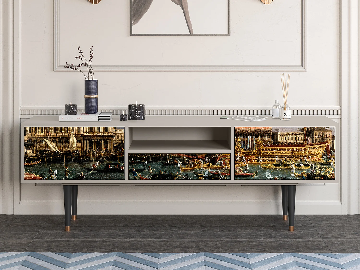 Meuble TV - 170х59х41 cm - T6 - The Bucintoro, Sable