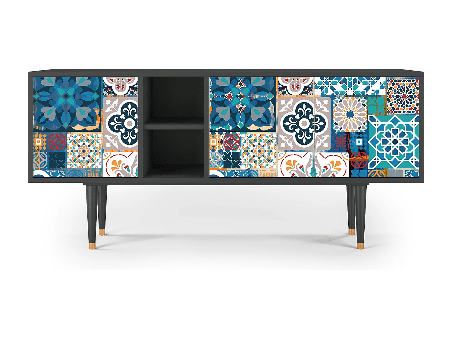 Mobile TV - 150х69х41 cm - T5 - Moroccan Market, Antracite