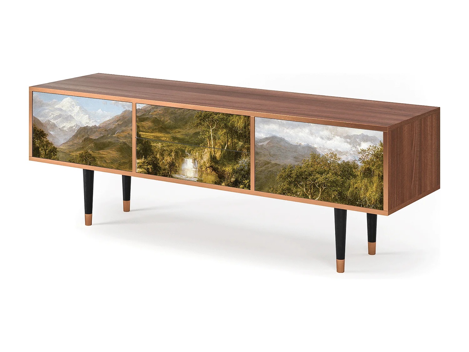Meuble TV - 170х59х48 cm - T4 - The Heart of the Andes , Noyer