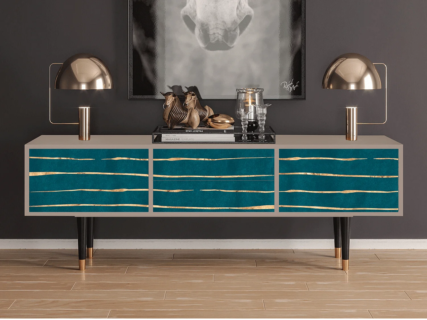 Meuble TV - 170х59х48 cm - T4 - Ocean Drive, Latte