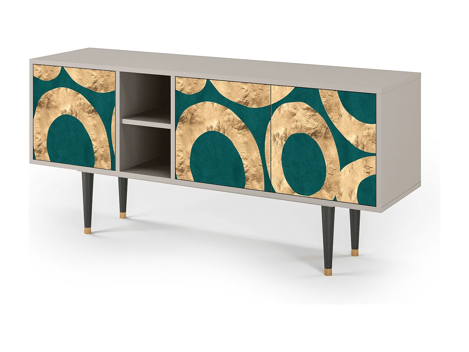 Meuble TV - 150х69х41 cm - T5 - Zircon Sphere, Sable