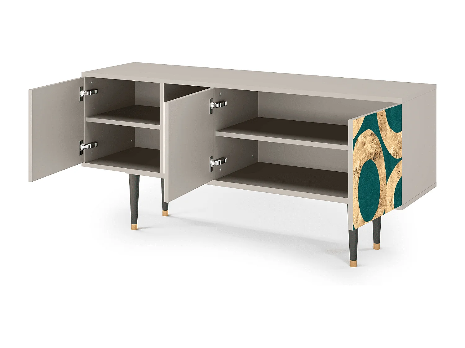 Meuble TV - 150х69х41 cm - T5 - Zircon Sphere, Sable