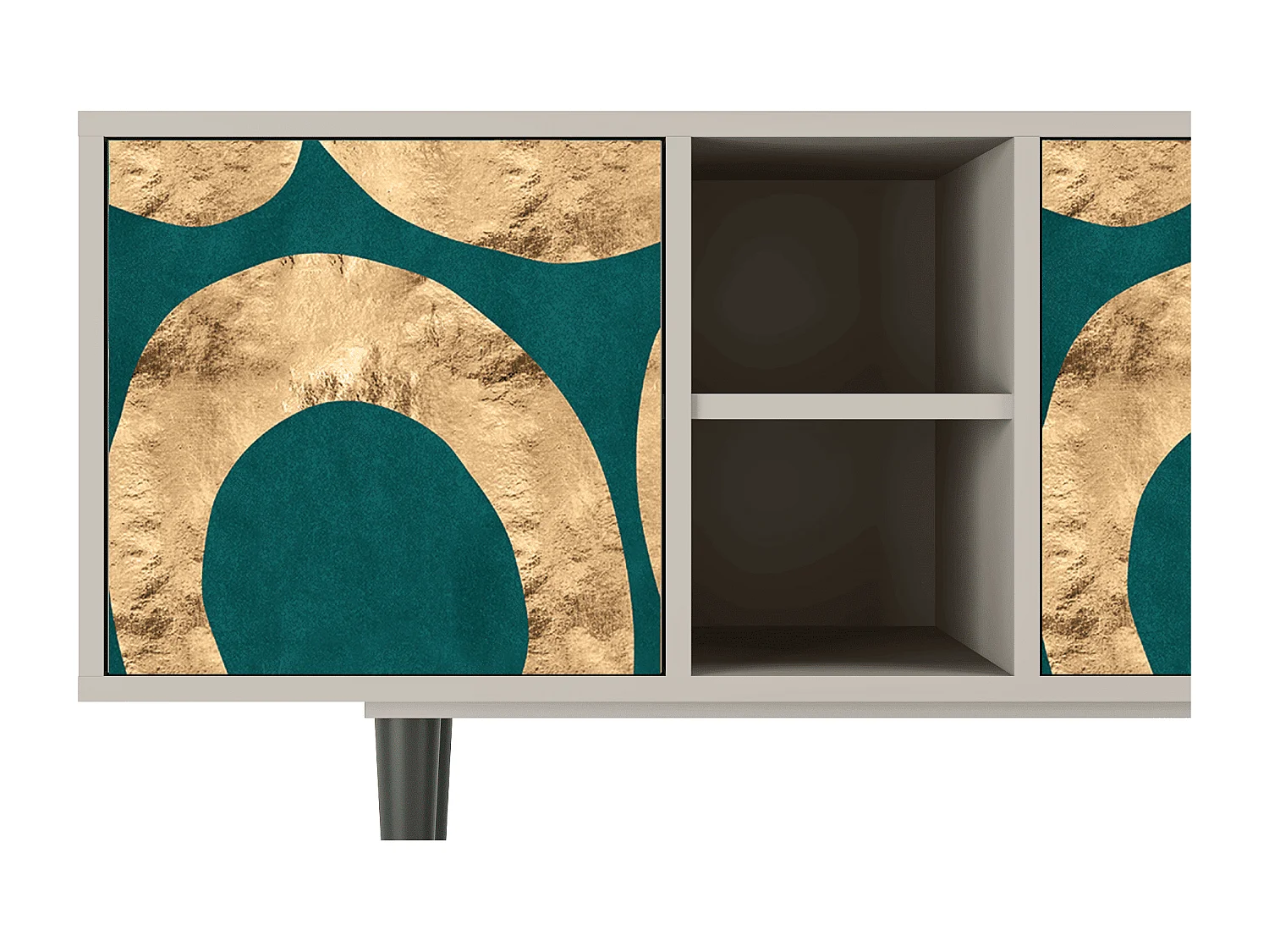 Mobile TV - 150х69х41 cm - T5 - Zircon Sphere, Sabbia