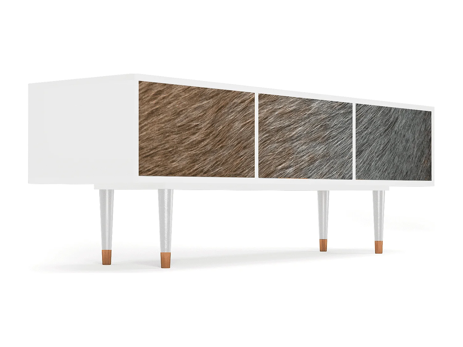 Meuble TV - 170х59х48 cm - T4 - Peanut Hair, Blanc