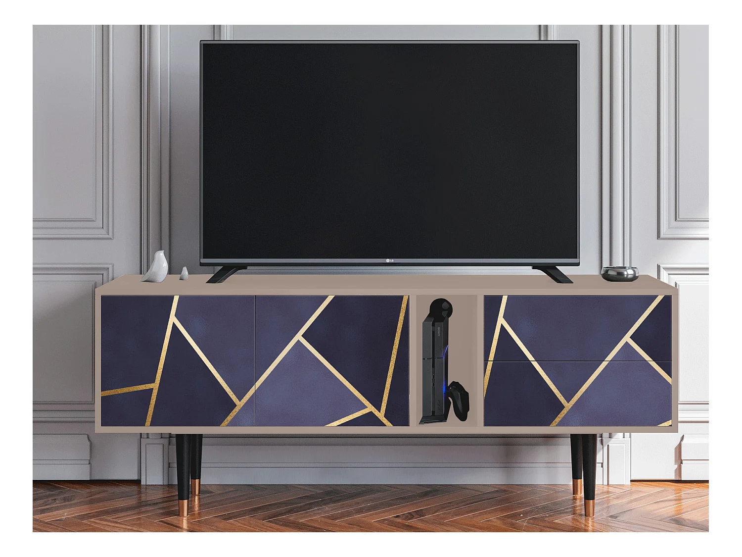 Meuble TV - 170х69х48 cm - T1 - The Amethyst, Latte