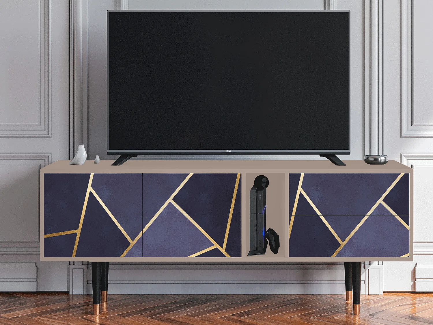 Meuble TV - 170х69х48 cm - T1 - The Amethyst, Latte
