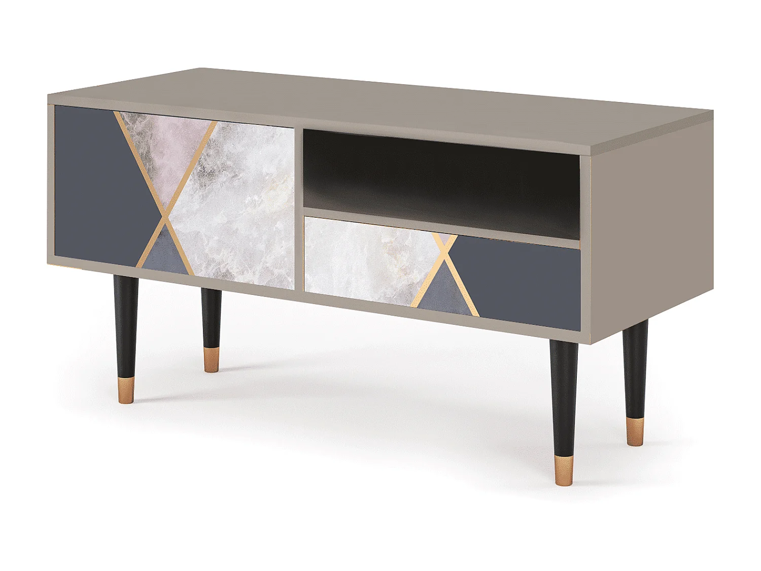 Meuble TV - 115х59х48 cm - T3 - Ideal Harmony, Sable