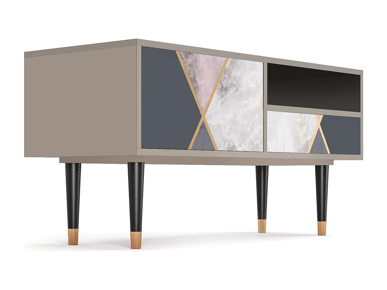 Meuble TV - 115х59х48 cm - T3 - Ideal Harmony, Sable