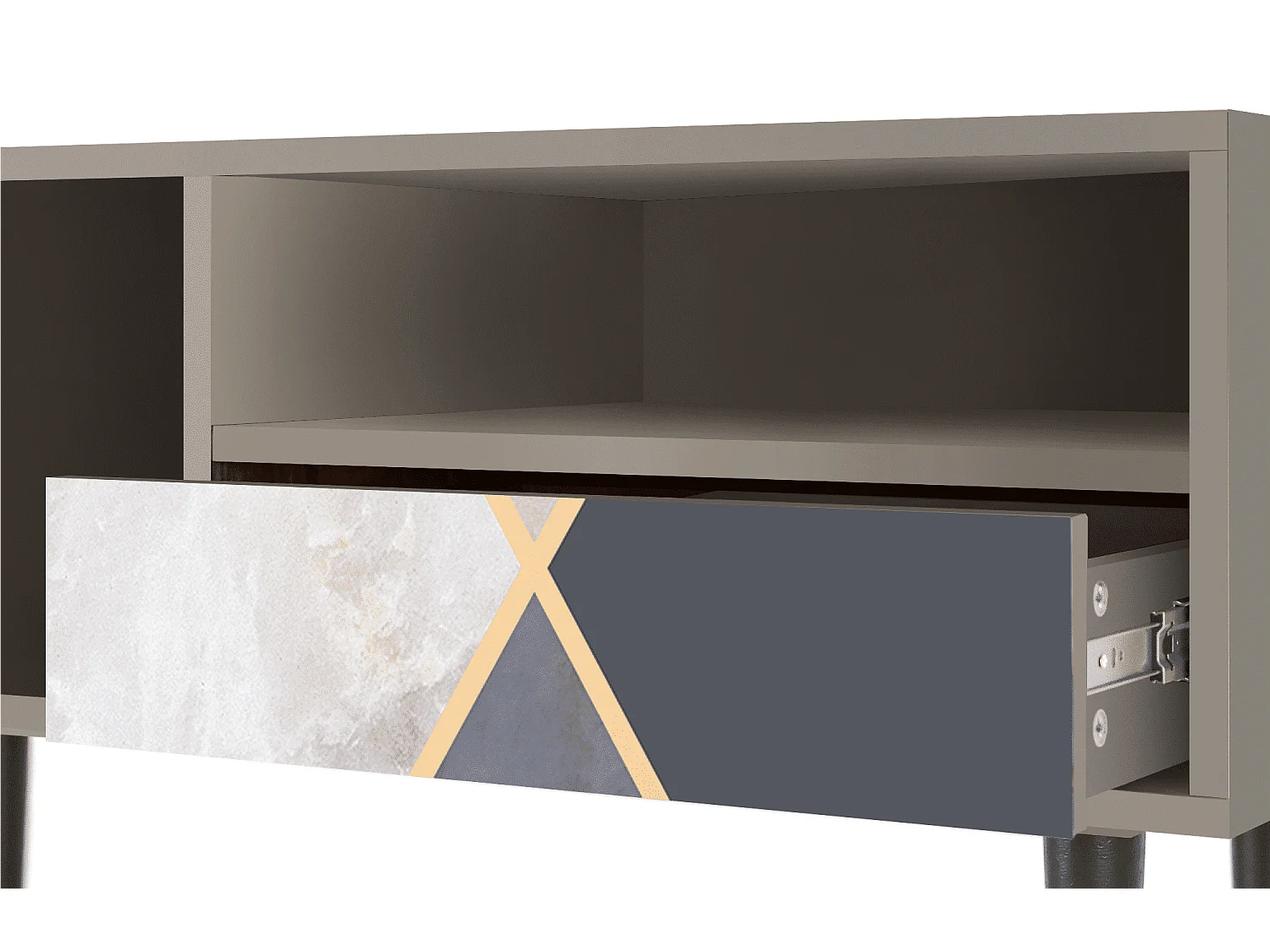 Meuble TV - 115х59х48 cm - T3 - Ideal Harmony, Sable