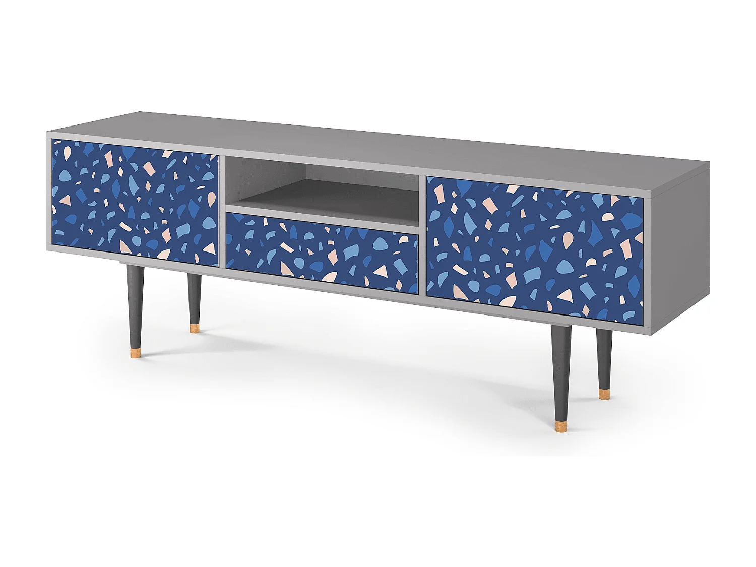 TV-Möbel - 170х59х41 cm - T6 - Soap Whirpool, Grau