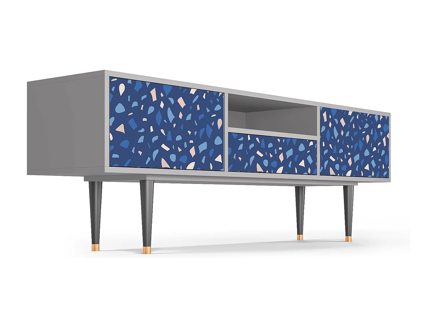 TV-Möbel - 170х59х41 cm - T6 - Soap Whirpool, Grau