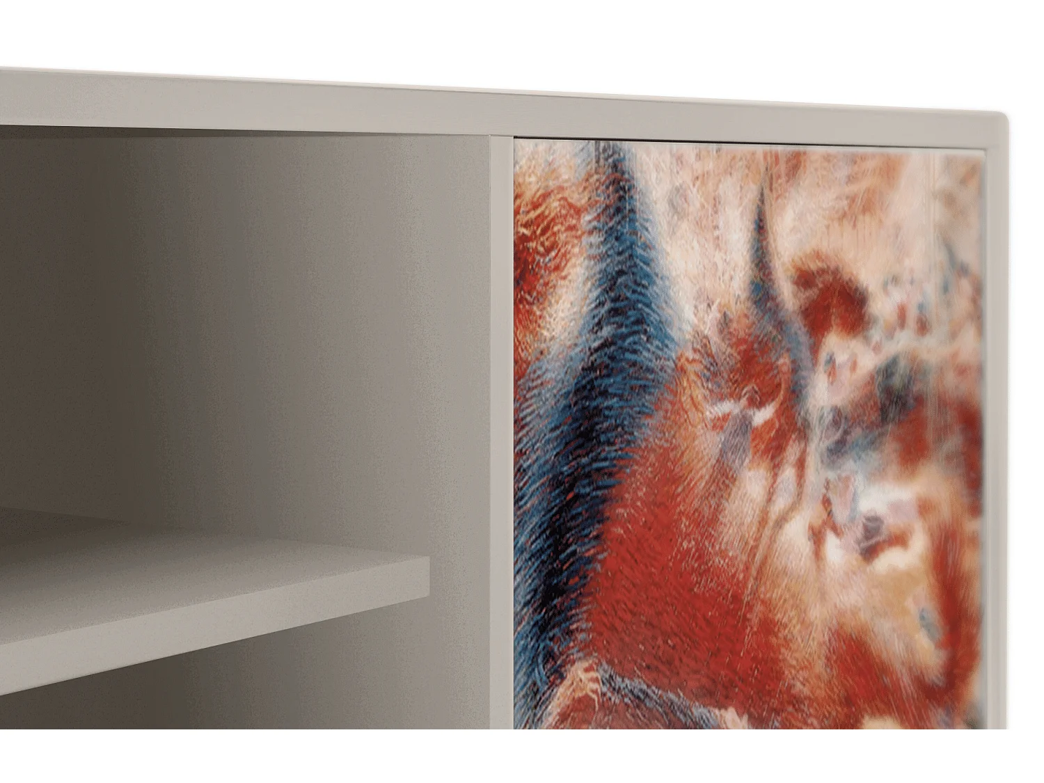 Szafka RTV - 170х69х48 cm - T2 - The City Rises, Piaskowy