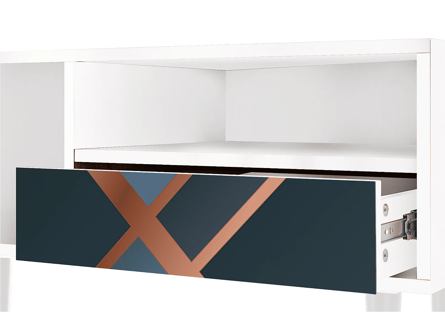 TV-meubel - 115х59х48 cm - T3 - Ashy 1920', Wit