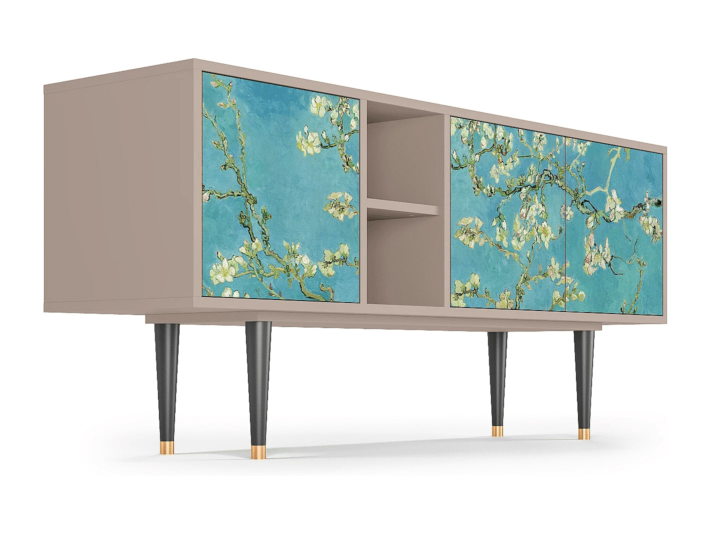 Mueble de TV - 150х69х41 cm - T5 - Almond Blossom, Latte