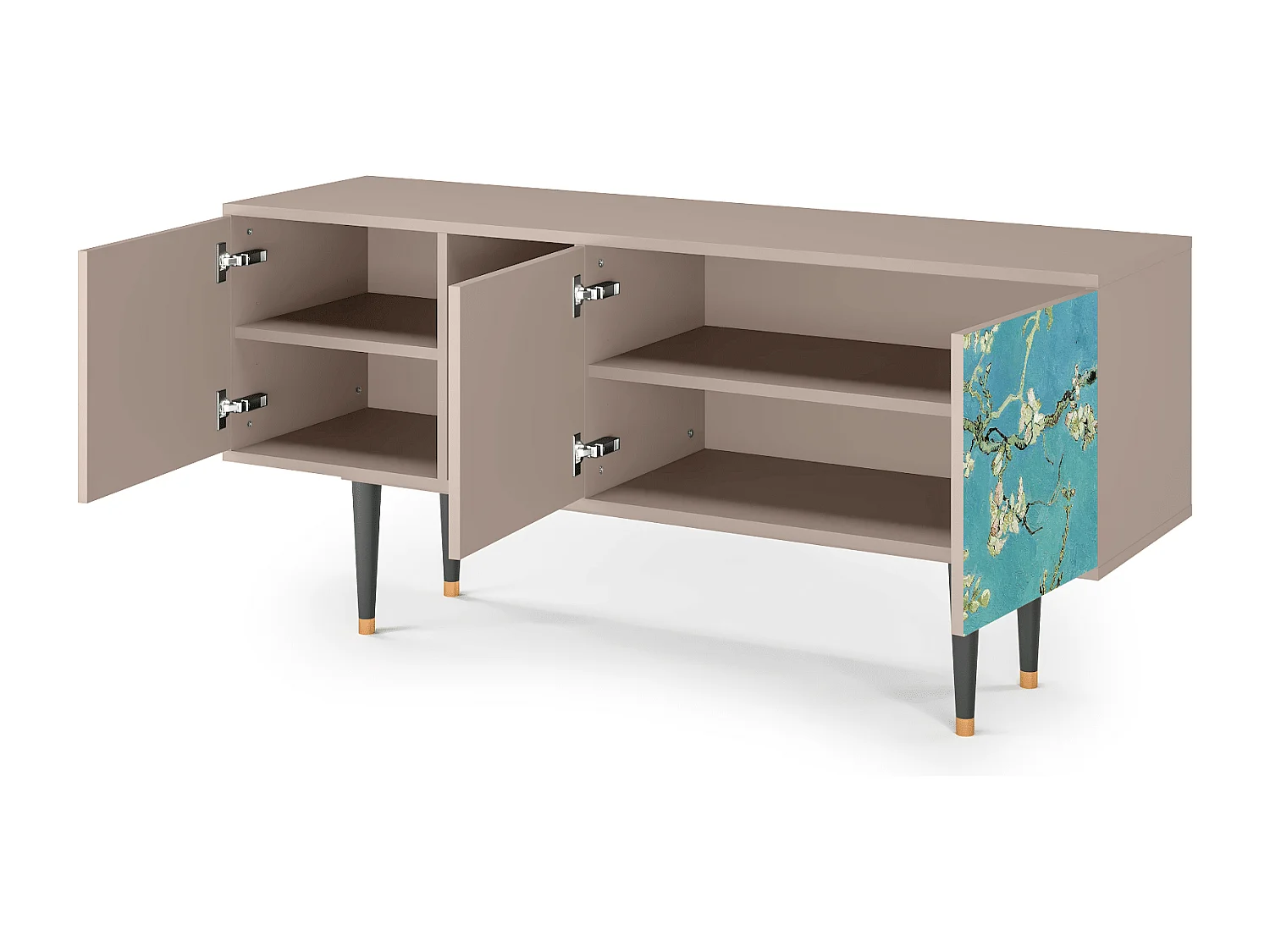 Meuble TV - 150х69х41 cm - T5 - Almond Blossom, Latte