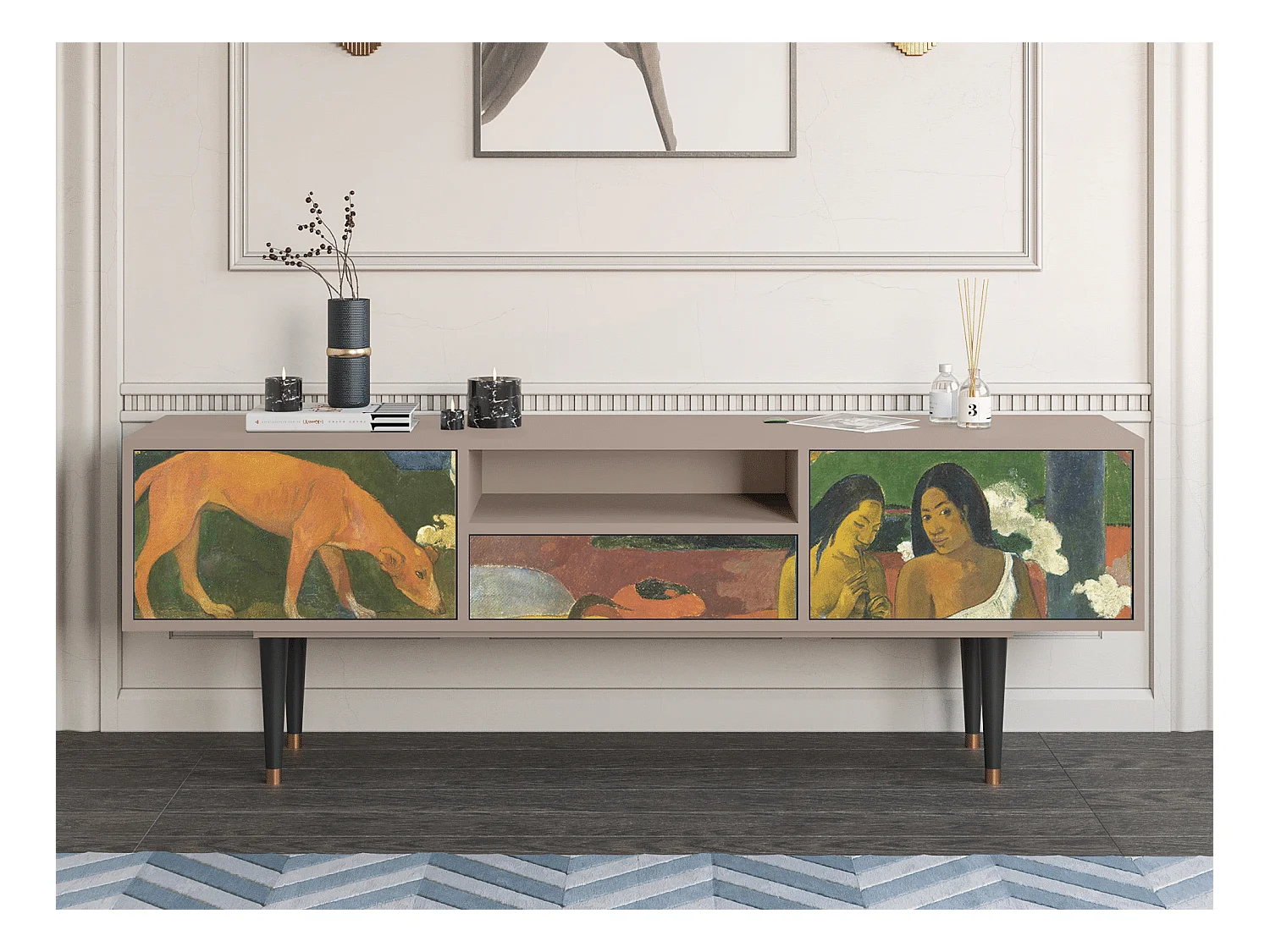 Meuble TV - 170х59х41 cm - T6 - Arearea , Latte