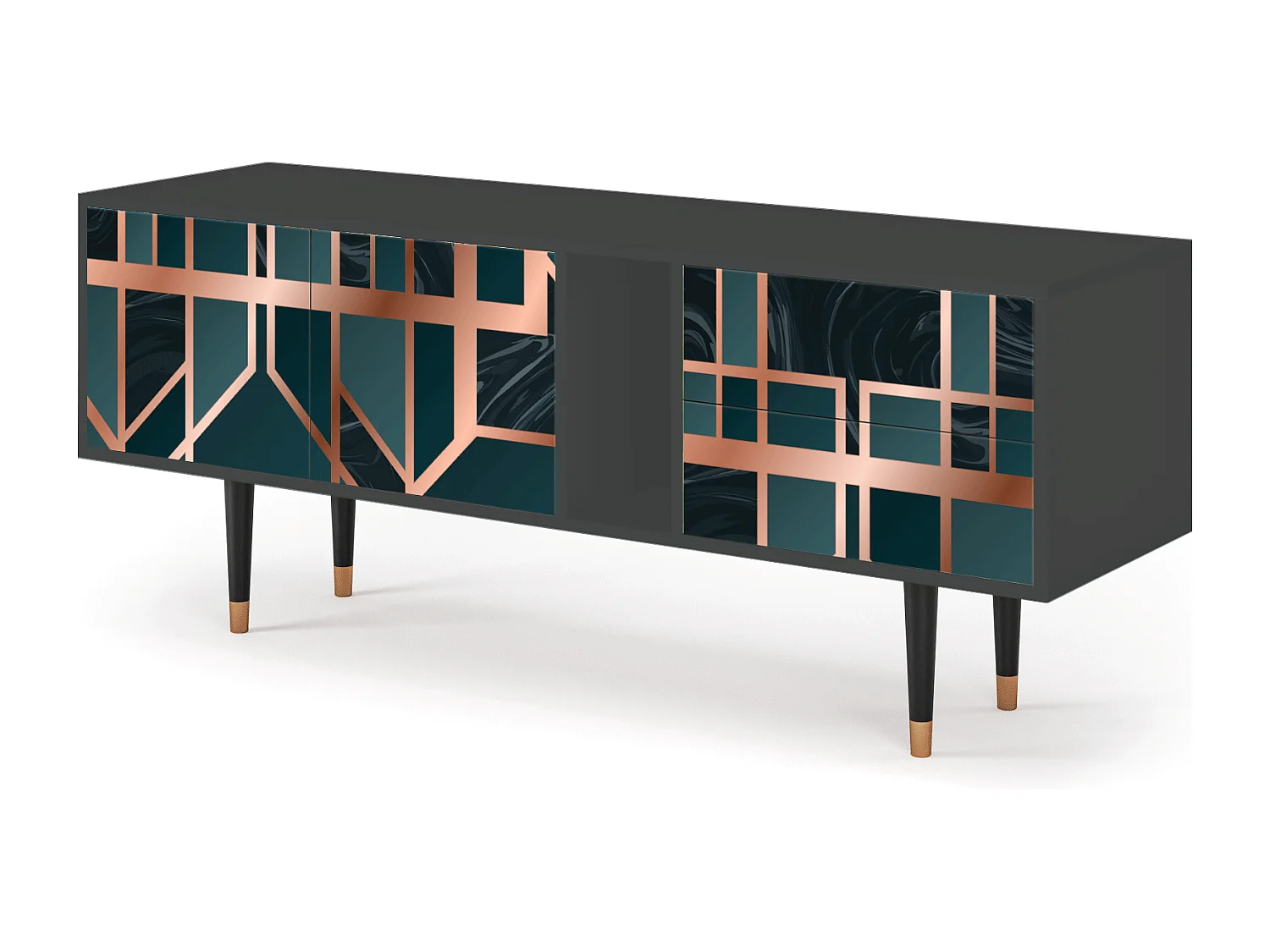 TV-Möbel - 170х69х48 cm - T1 - Emerald Metro, Anthrazit