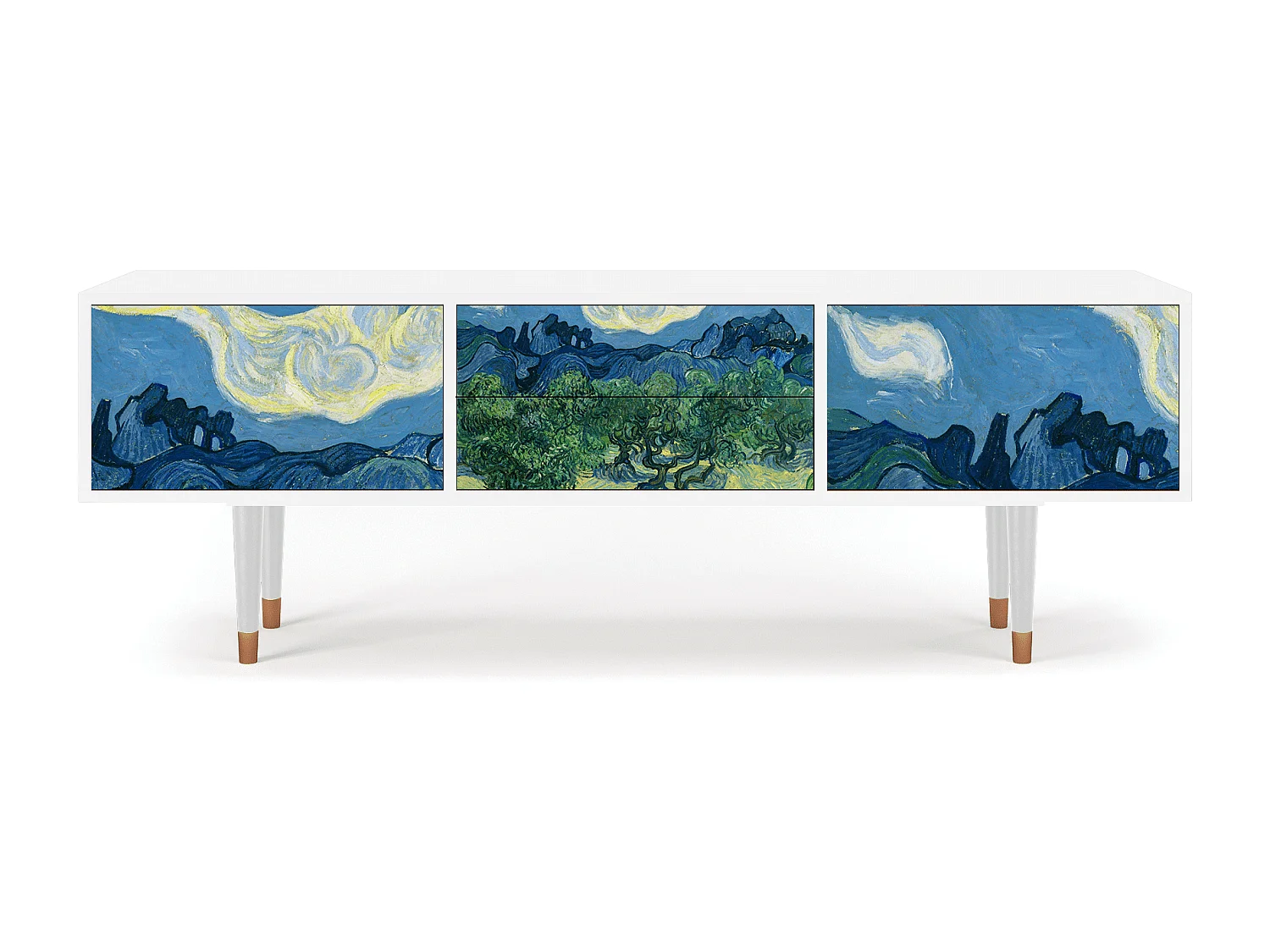 Meuble TV - 170х59х48 cm - T4 - The Oil Trees, Blanc