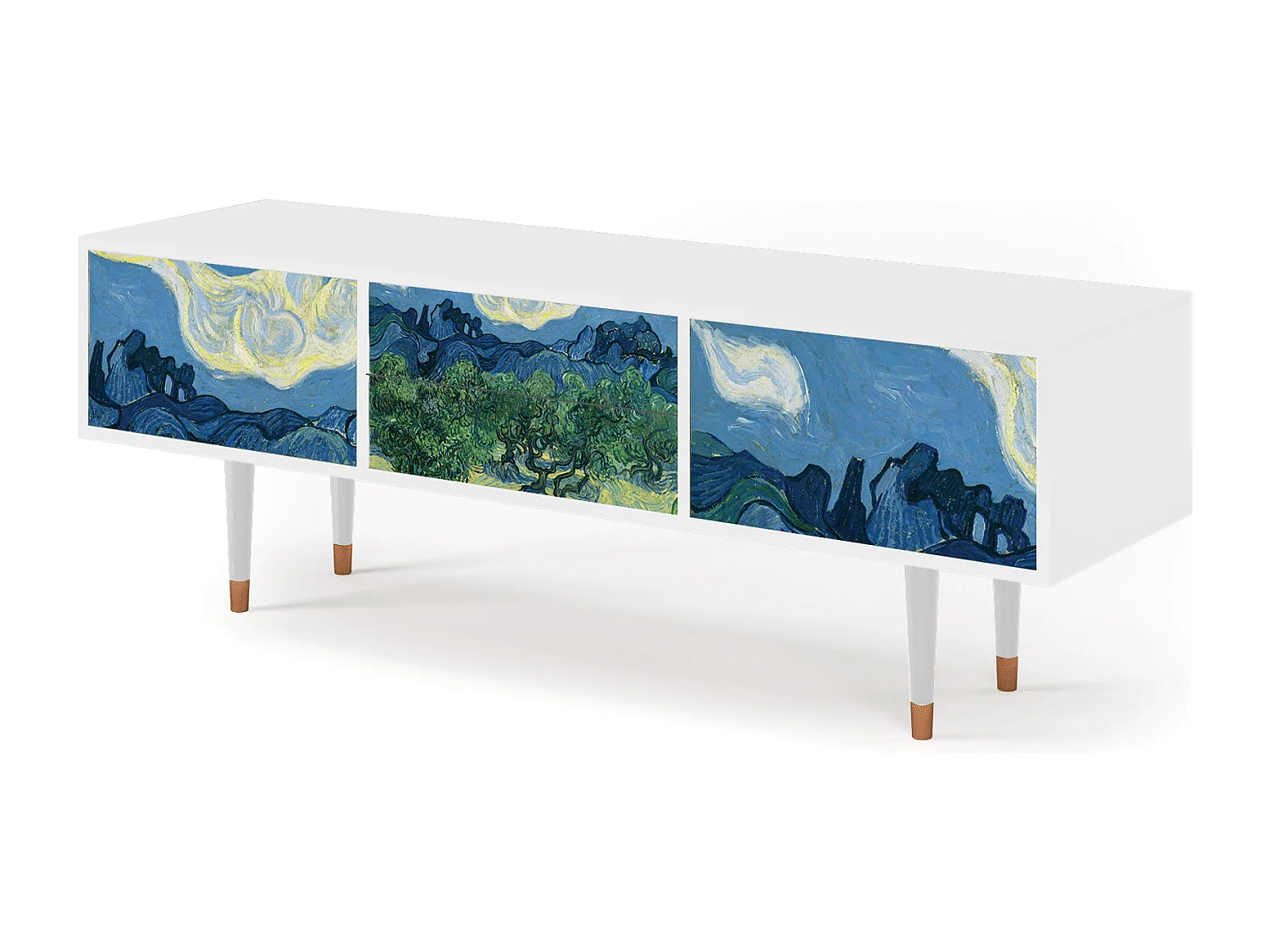 Meuble TV - 170х59х48 cm - T4 - The Oil Trees, Blanc