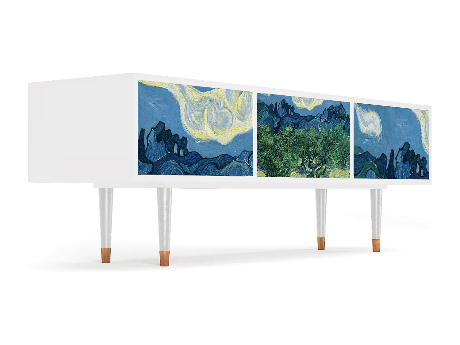 Meuble TV - 170х59х48 cm - T4 - The Oil Trees, Blanc