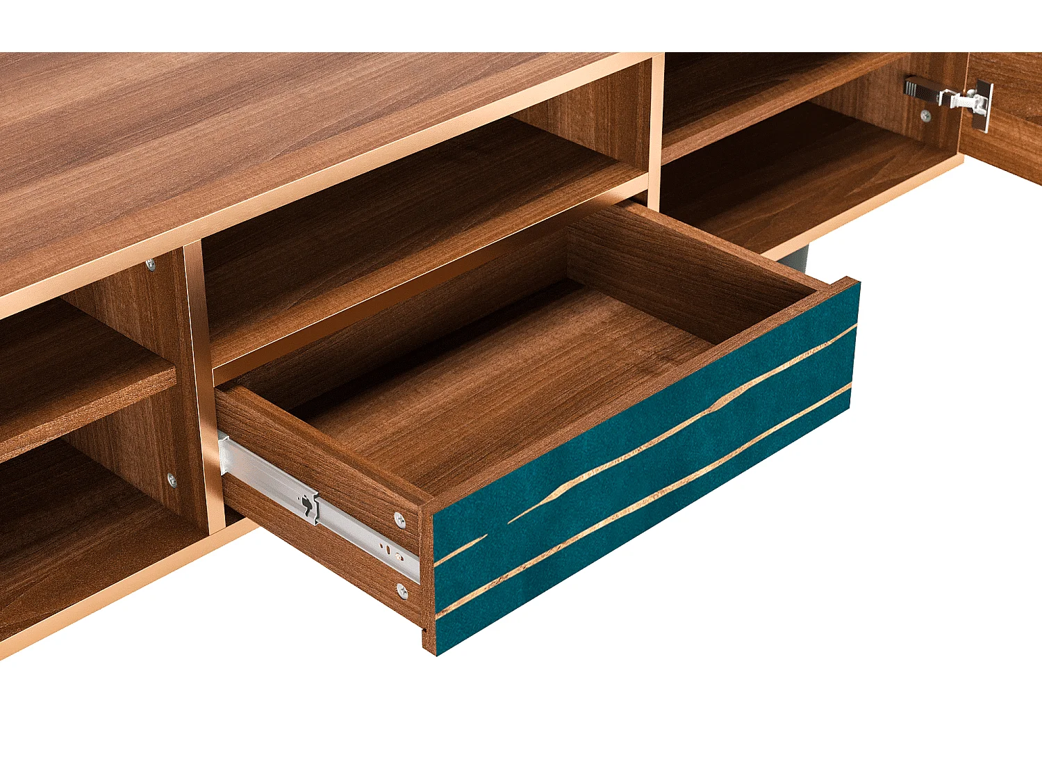 TV-Möbel - 170х59х41 cm - T6 - Ocean Drive, Walnuss