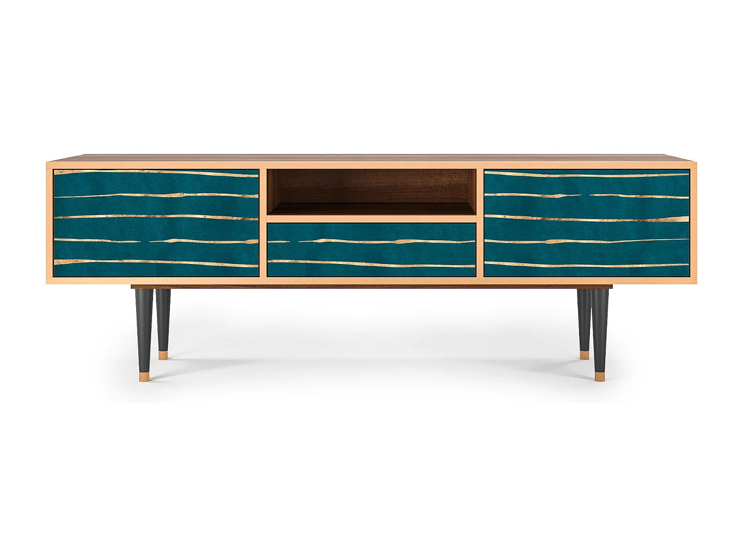 Meuble TV - 170х59х41 cm - T6 - Ocean Drive, Noyer