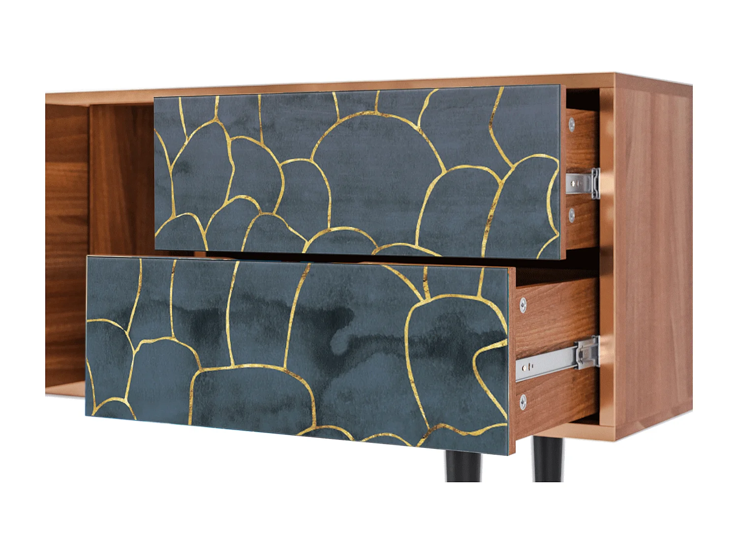 Mueble de TV - 170х69х48 cm - T1 - Blue Lagoon, Nogueira