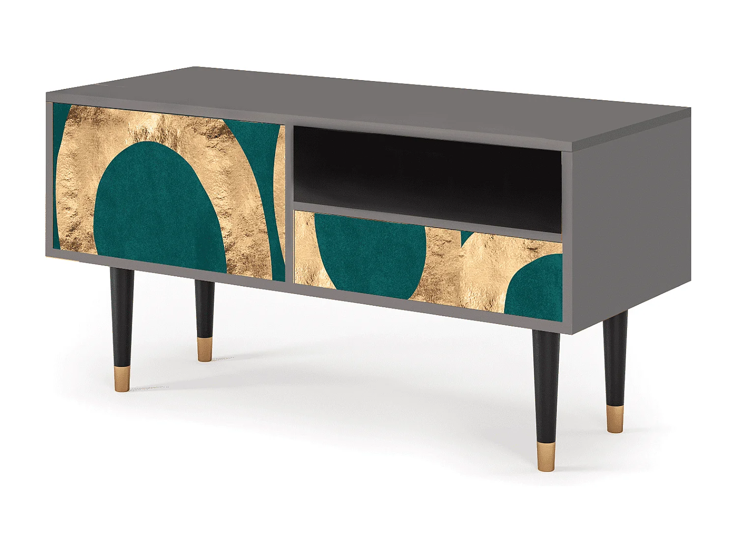 TV-Möbel - 115х59х48 cm - T3 - Zircon Sphere, Grau