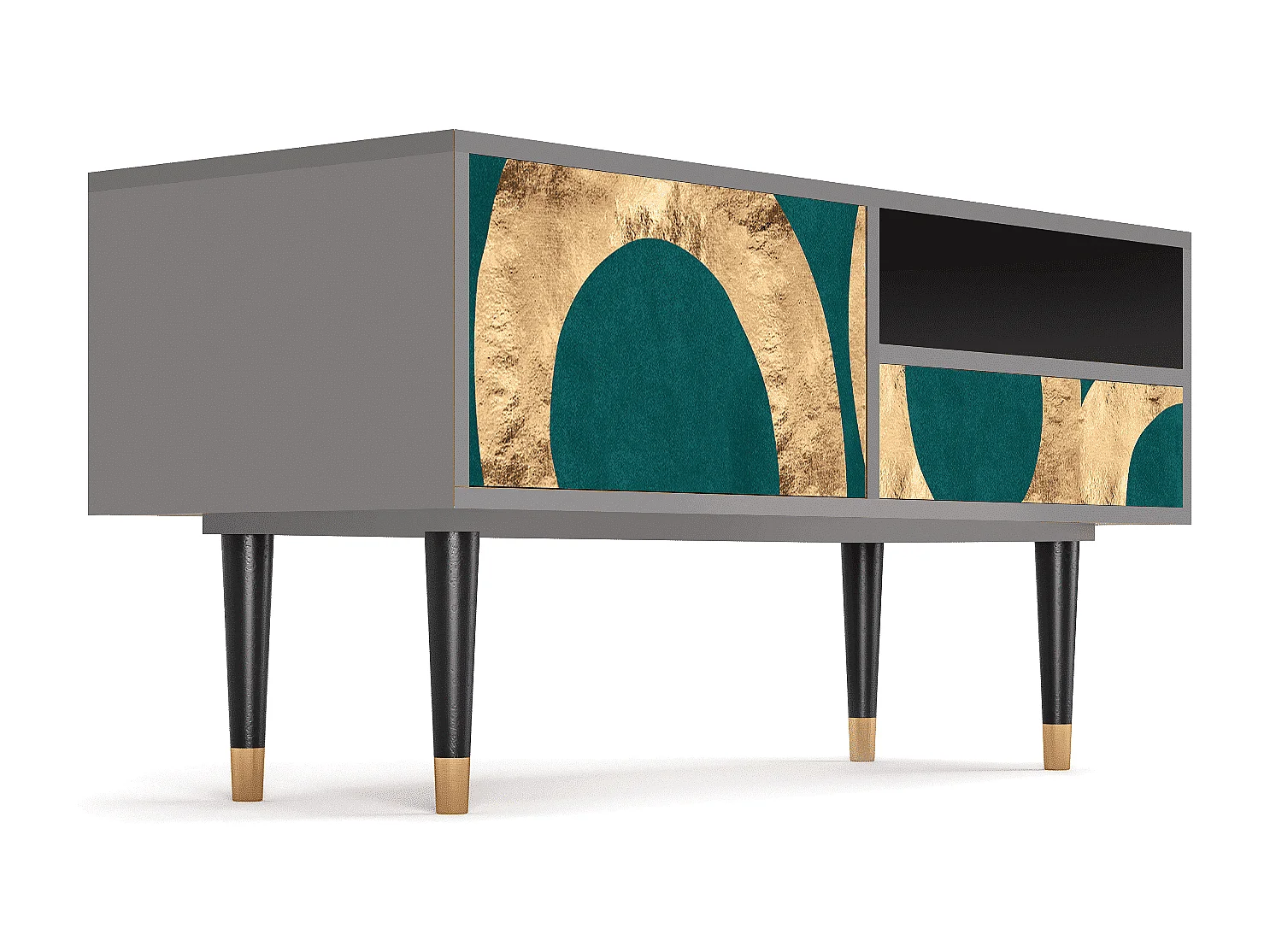 TV-Möbel - 115х59х48 cm - T3 - Zircon Sphere, Grau