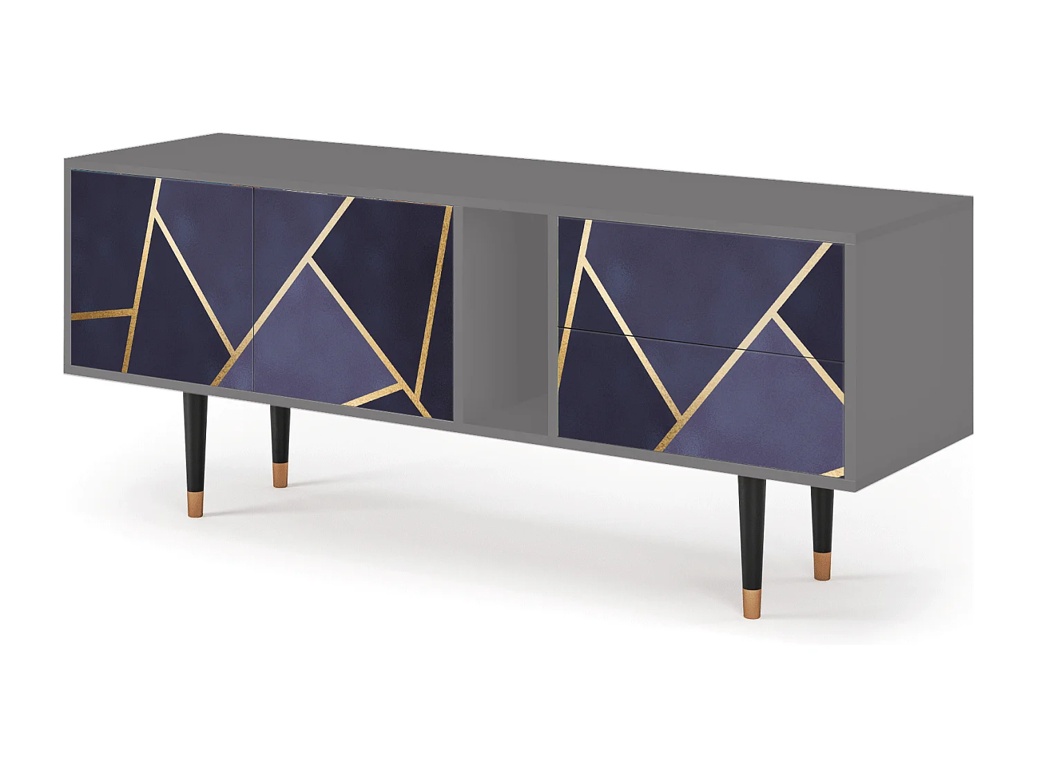 Meuble TV - 170х69х48 cm - T1 - The Amethyst, Gris