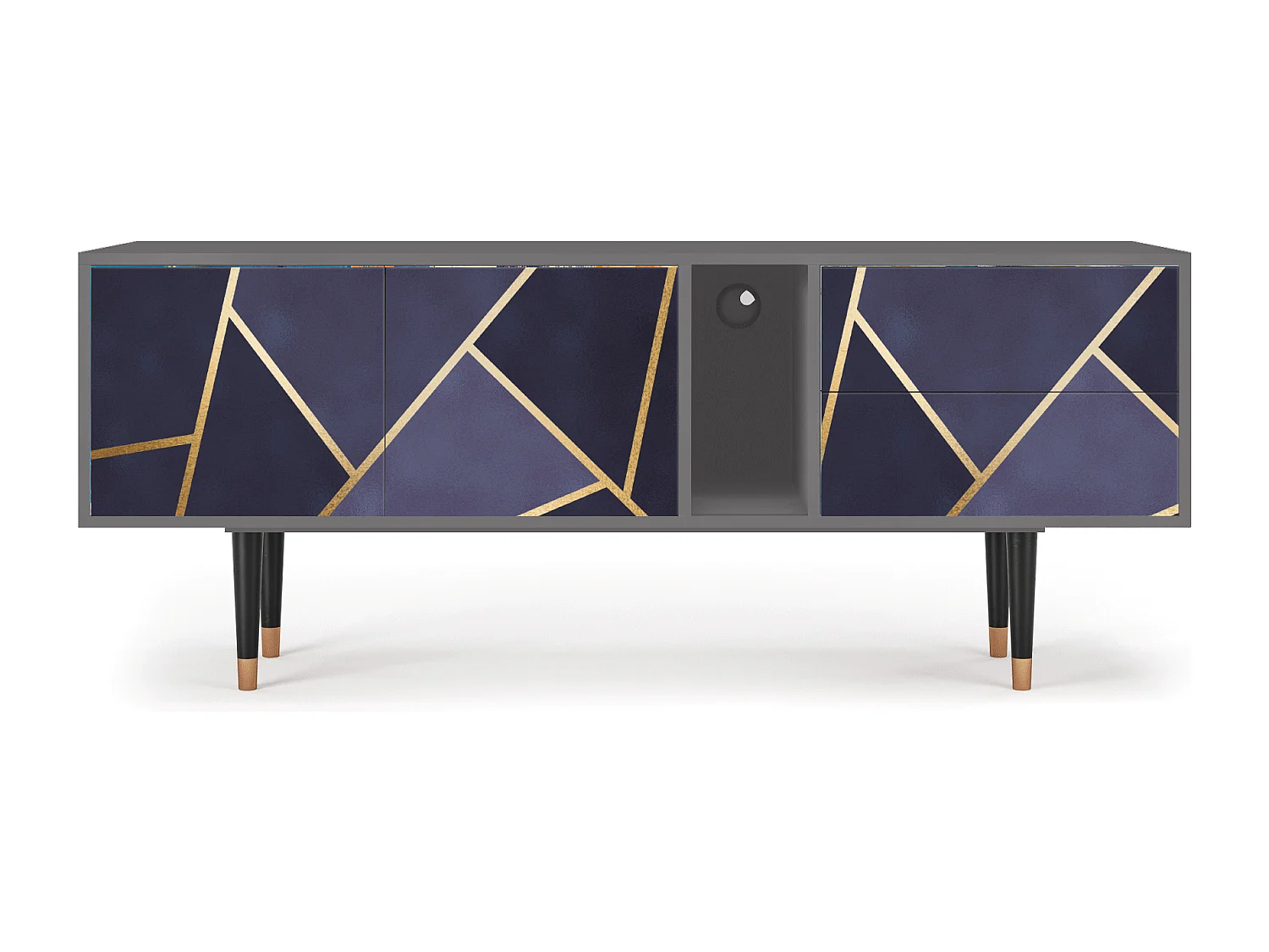 Meuble TV - 170х69х48 cm - T1 - The Amethyst, Gris