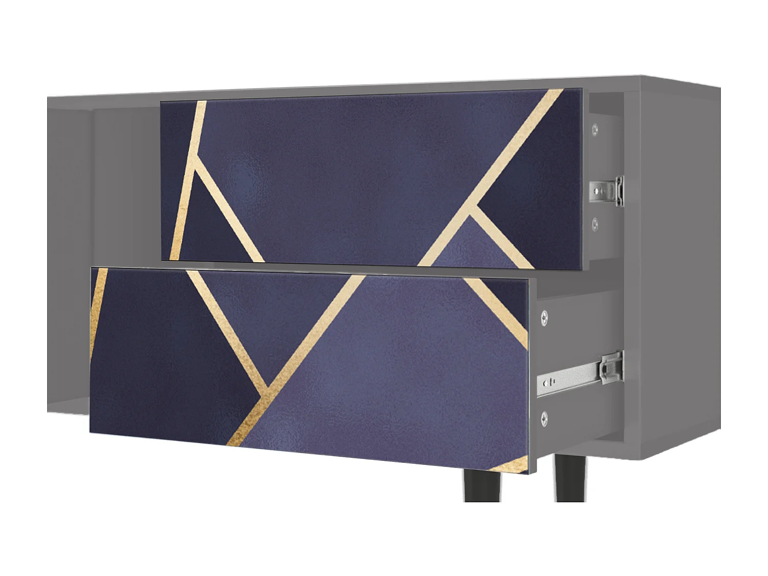 Meuble TV - 170х69х48 cm - T1 - The Amethyst, Gris