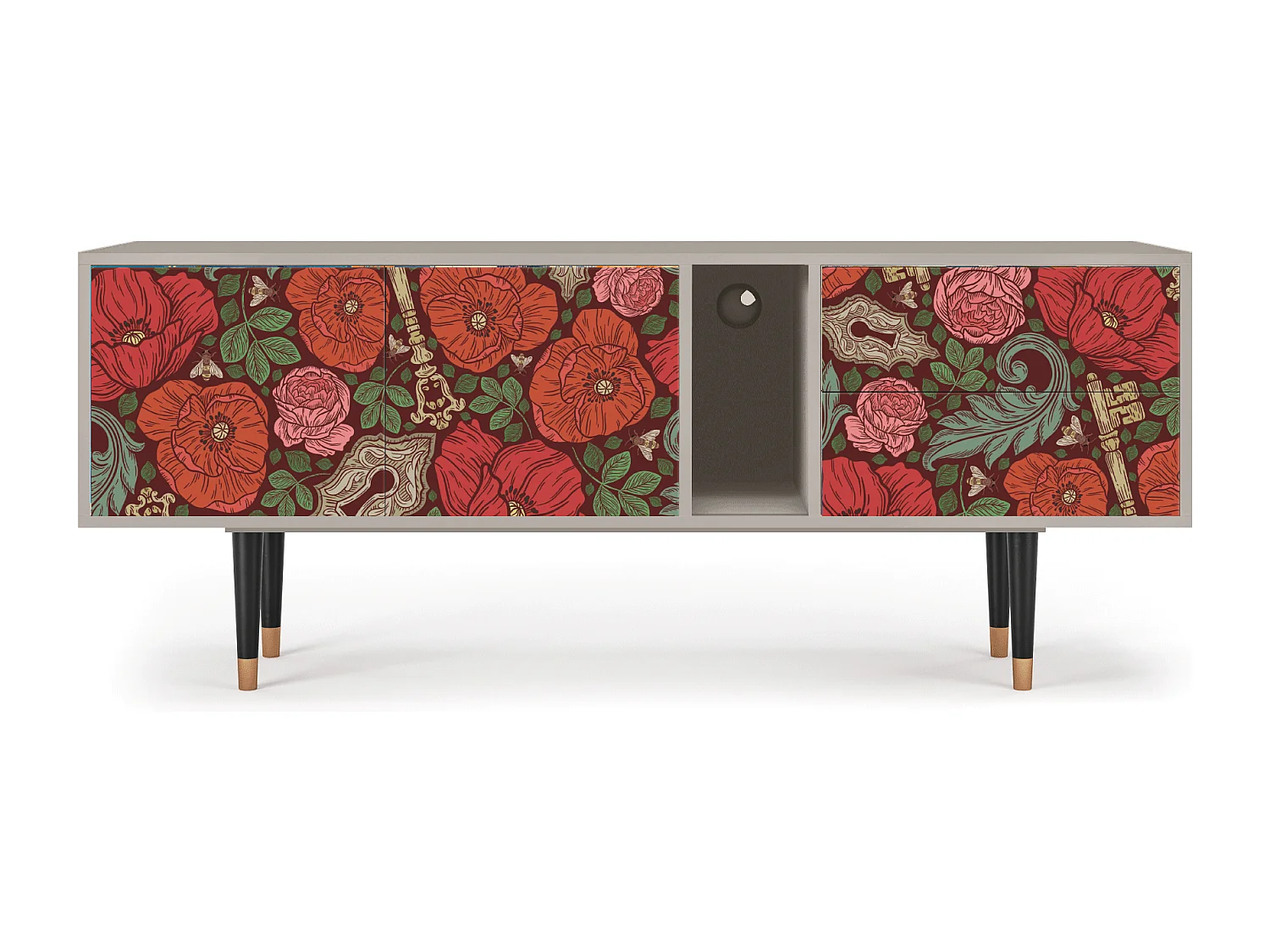 TV-meubel - 170х69х48 cm - T1 - Poppy Garden, Zand