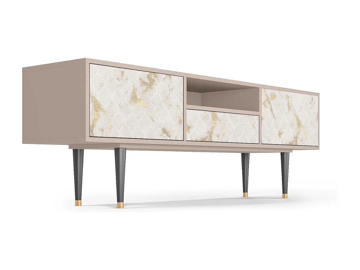 Mueble de TV - 170х59х41 cm - T6 - Sahara desert, Latte