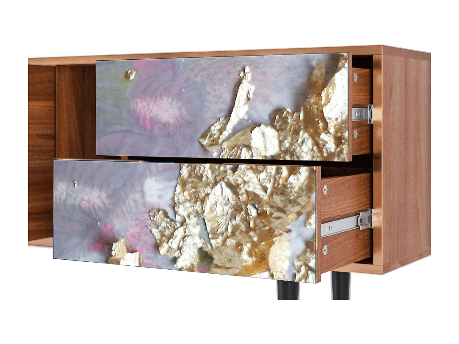 Meuble TV - 170х69х48 cm - T1 - Planet Earth, Noyer