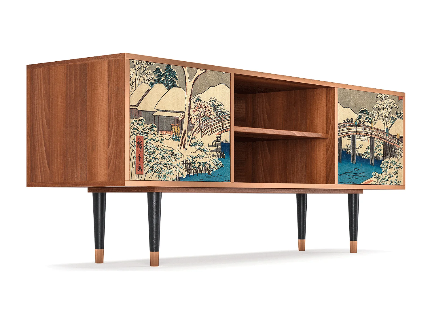 Mobile TV - 170х69х48 cm - T2 - Katabira River, Noce