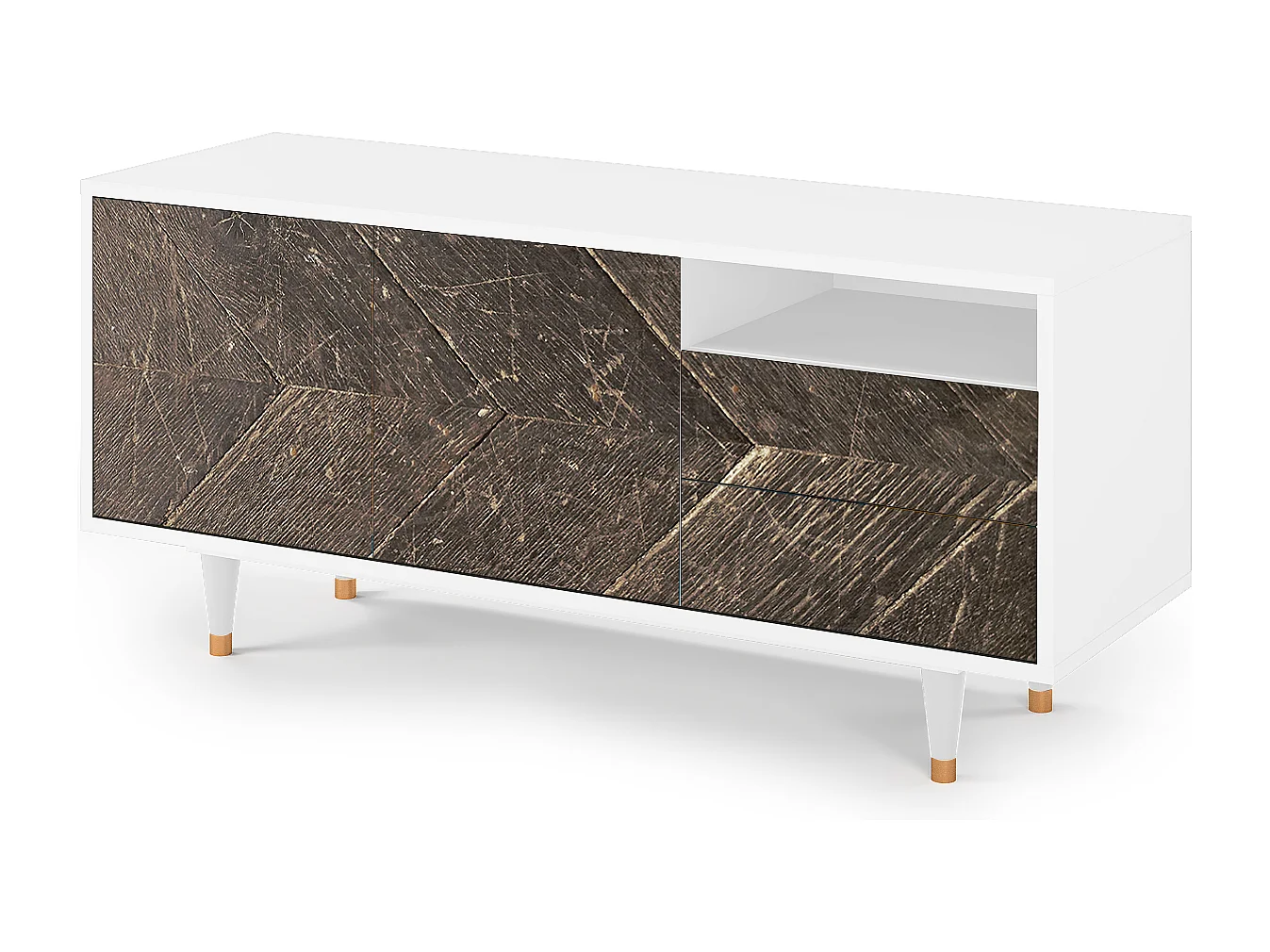 Mobile TV - 125х56х41 cm - T7 - Wise Tree, Bianco