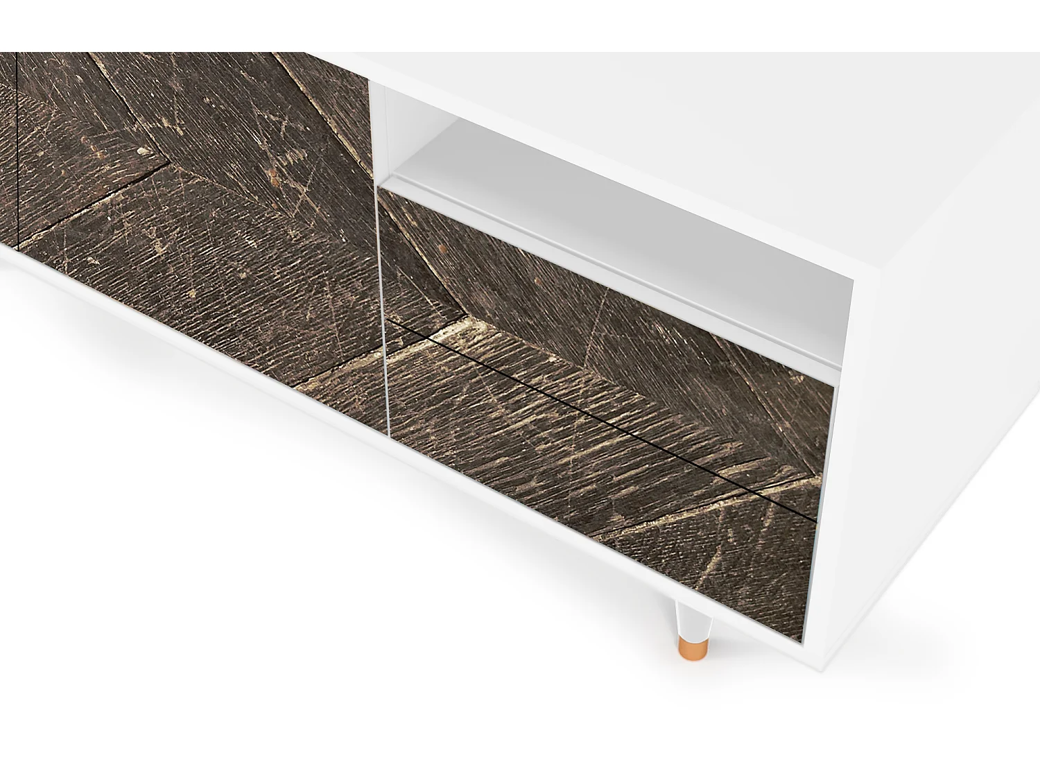 Mobile TV - 125х56х41 cm - T7 - Wise Tree, Bianco