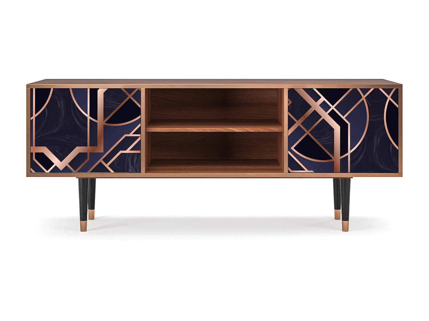 Meuble TV - 170х69х48 cm - T2 - Purple Temple, Noyer