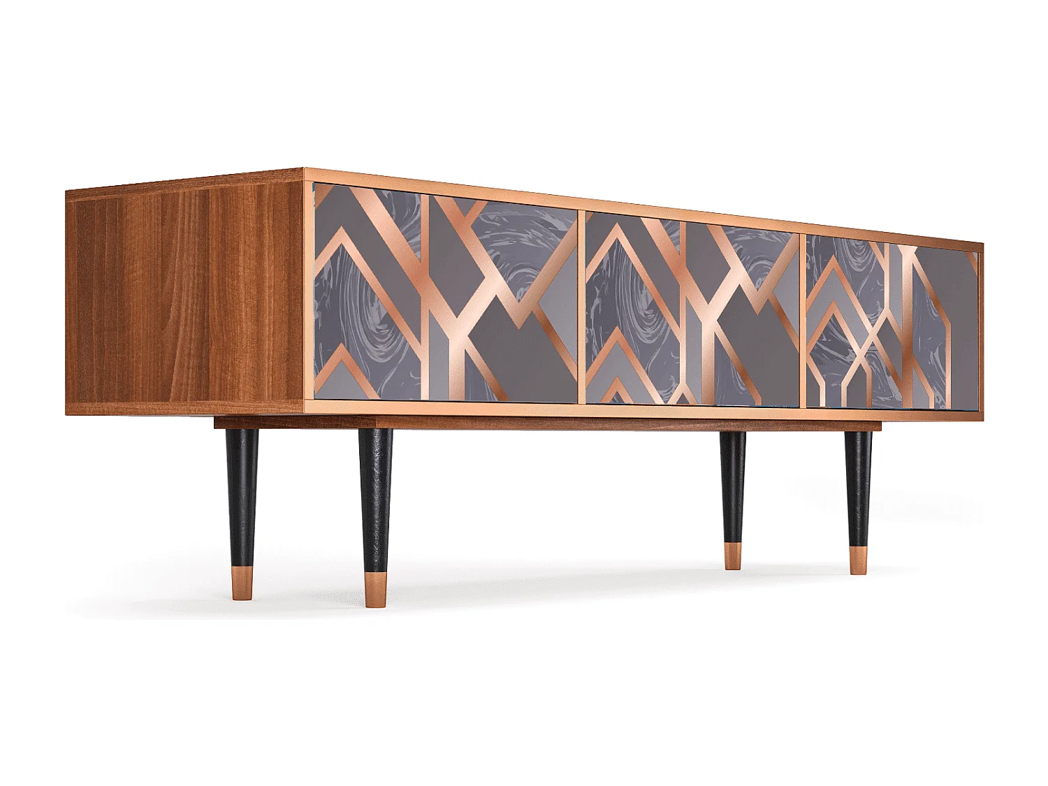 Mueble de TV - 170х59х48 cm - T4 - Taupe Anatomy, Nogueira