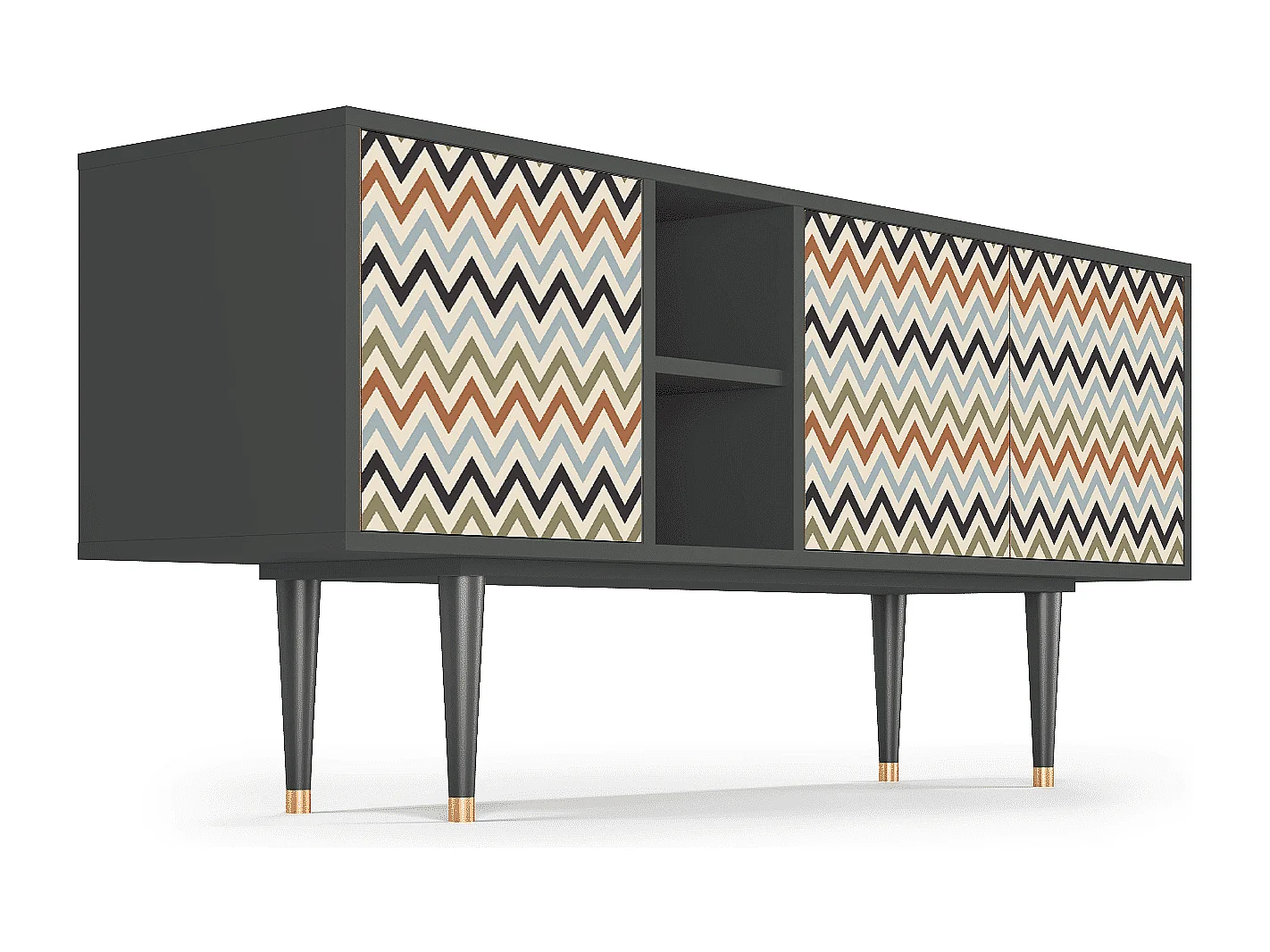 Mobile TV - 150х69х41 cm - T5 - Bright Ripple, Antracite