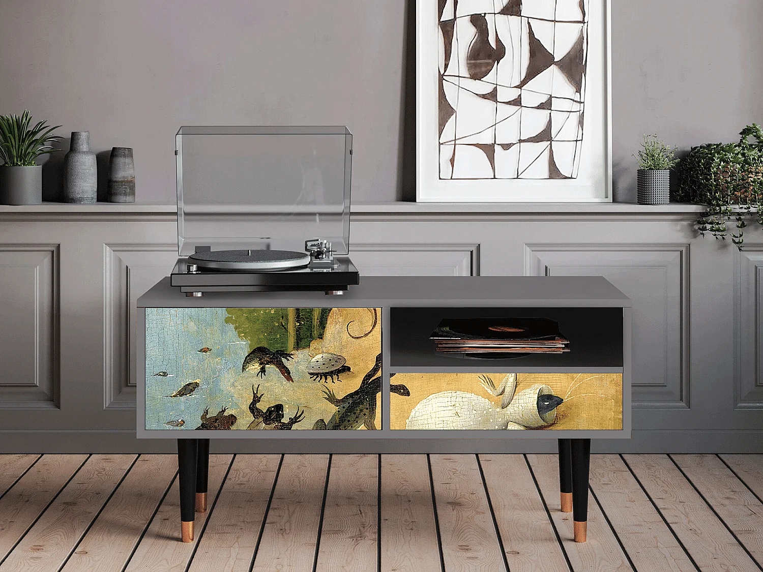 Mueble de TV - 115х59х48 cm - T3 - The Garden by Bosch, Gris