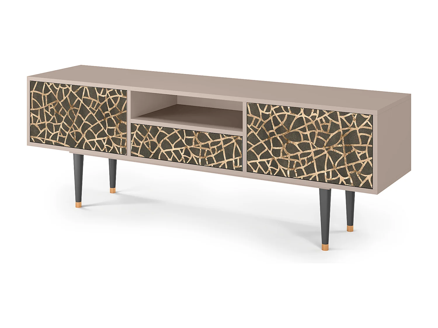 Meuble TV - 170х59х41 cm - T6 - Enlarged Leaf, Sable