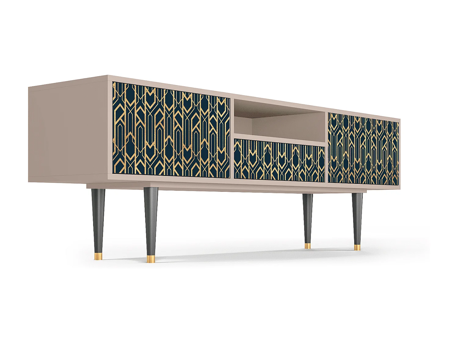 Mobile TV - 170х59х41 cm - T6 - Golden Empire, Latte