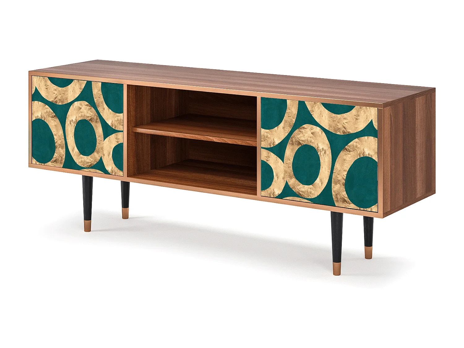 Meuble TV - 170х69х48 cm - T2 - Zircon Sphere, Noyer