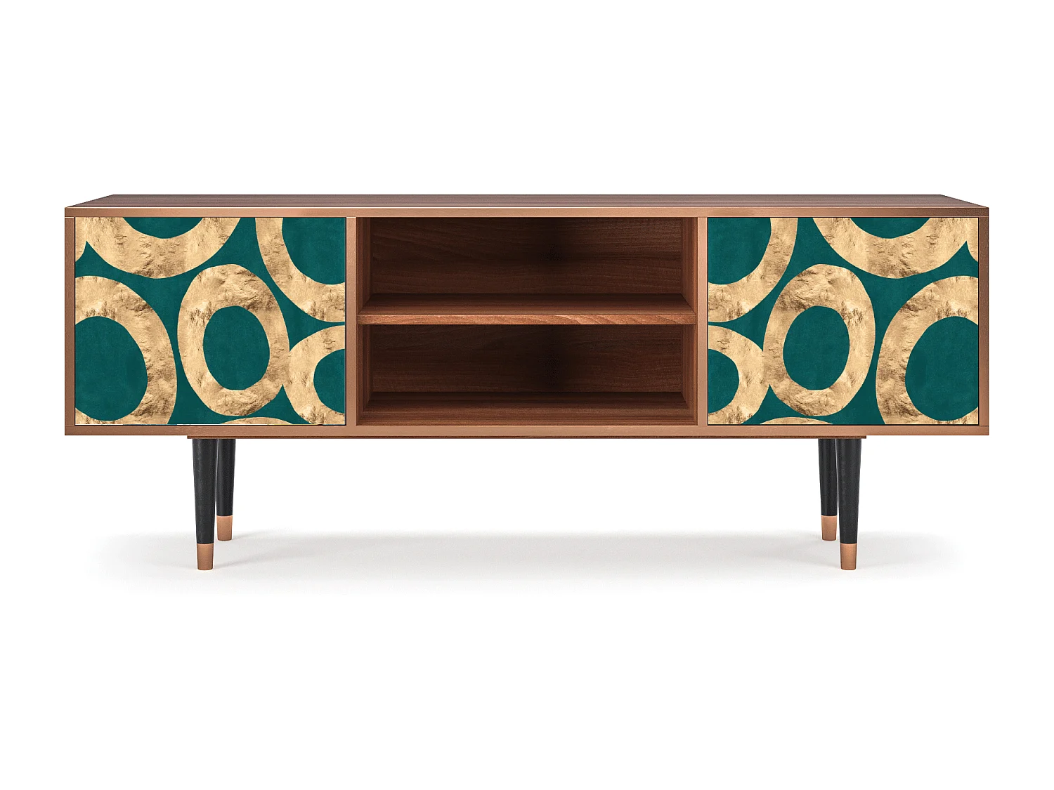 Meuble TV - 170х69х48 cm - T2 - Zircon Sphere, Noyer