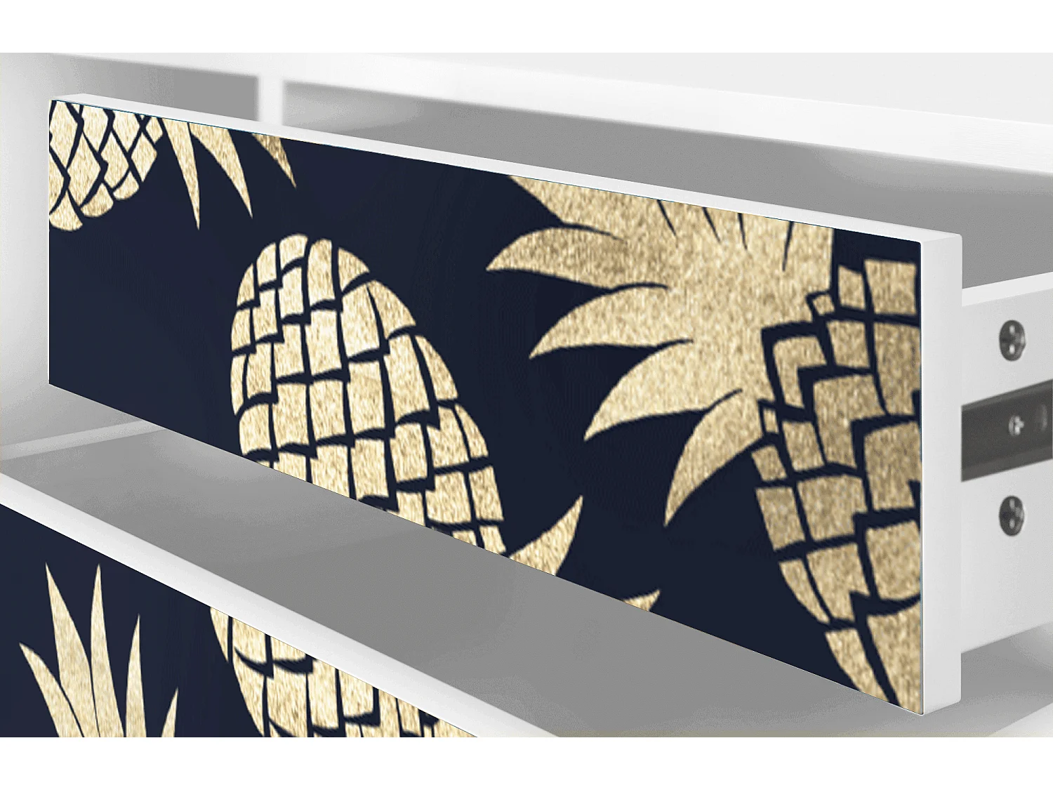 Meuble TV - 170х59х48 cm - T4 - Sunny Pineaple, Blanc