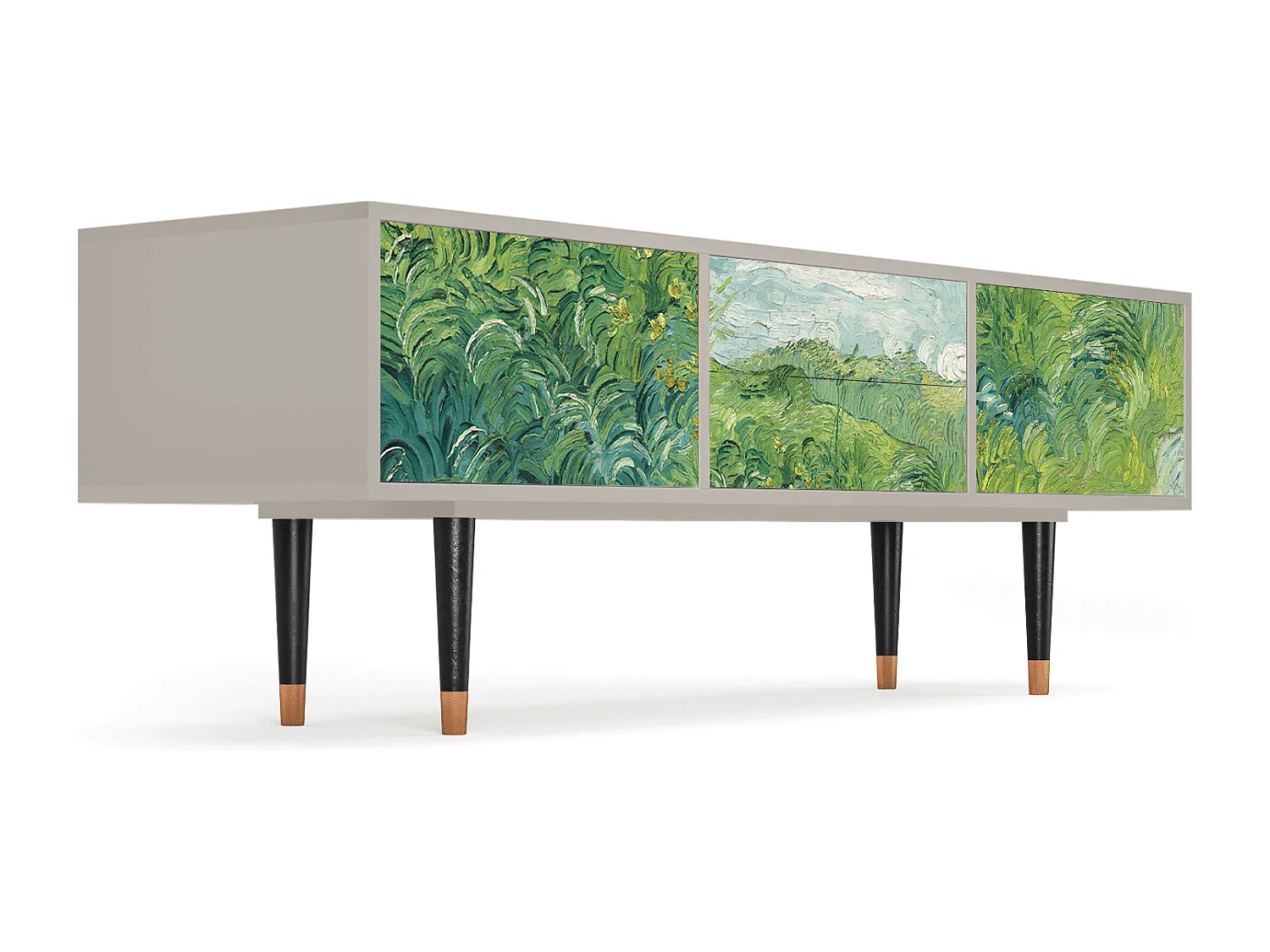 Mobile TV - 170х59х48 cm - T4 - Green Wheat Fields, Sabbia