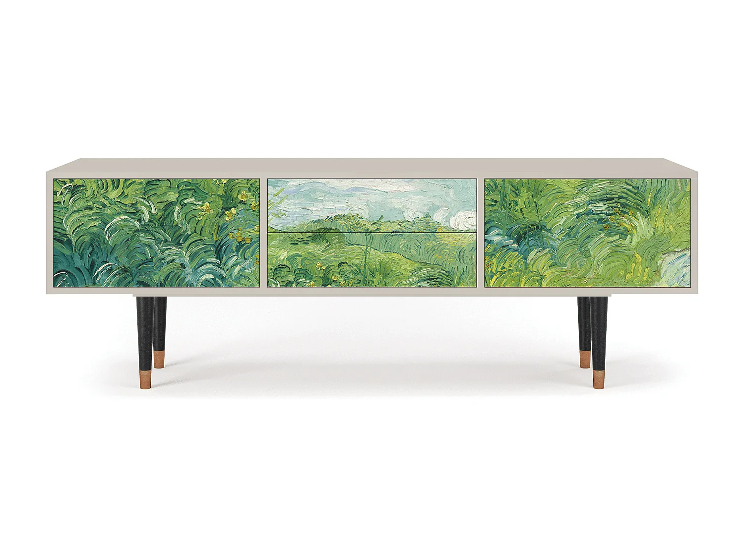 TV-meubel - 170х59х48 cm - T4 - Green Wheat Fields, Zand