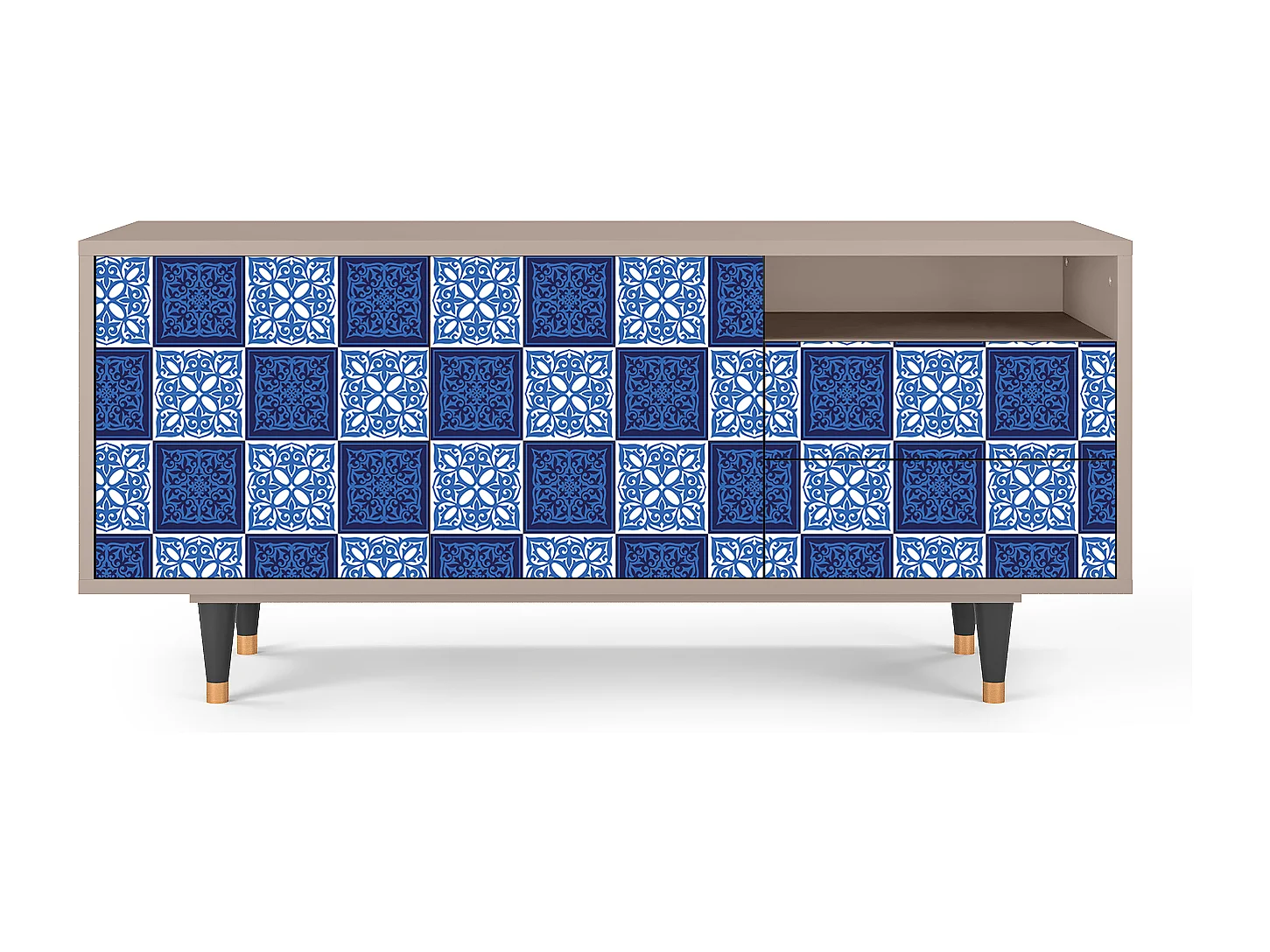 TV-Möbel - 125х56х41 cm - T7 - Light Path, Latte